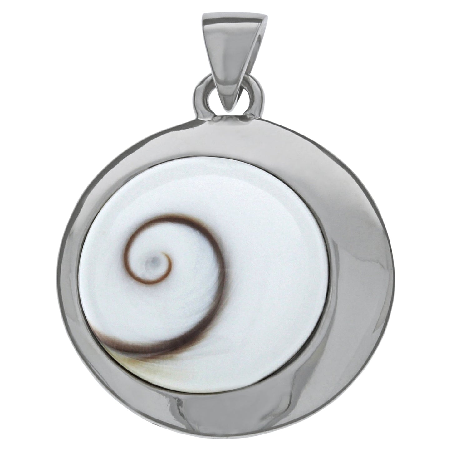 Anhänger 925/- Sterling Silber rhodiniert 3,2cm Muschel