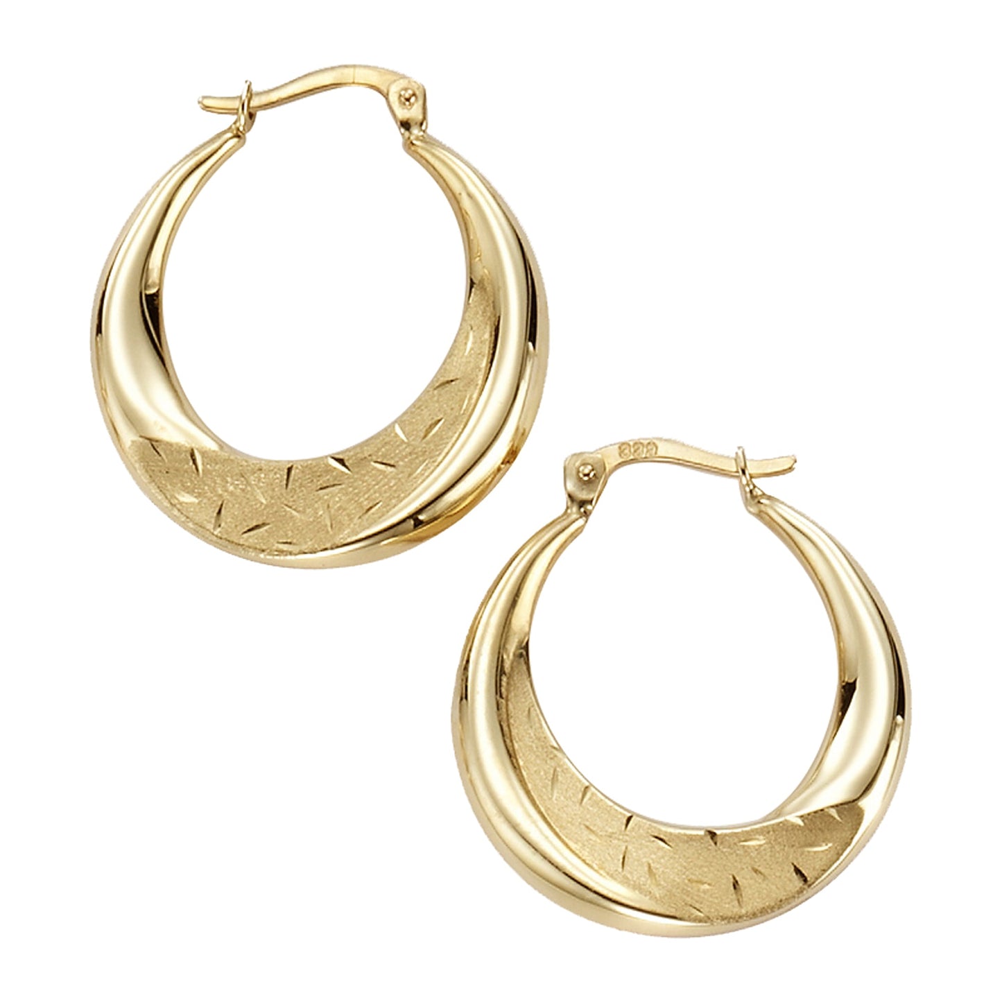 Ohrringe 333/- Gold 2,7cm ohne
