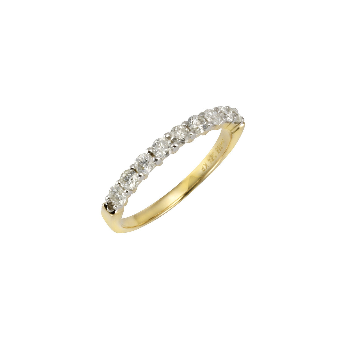 Diamonds by Ellen K. - Ring Gold 585 zweifarbig 9x Brillant zus. 0,52ct.
