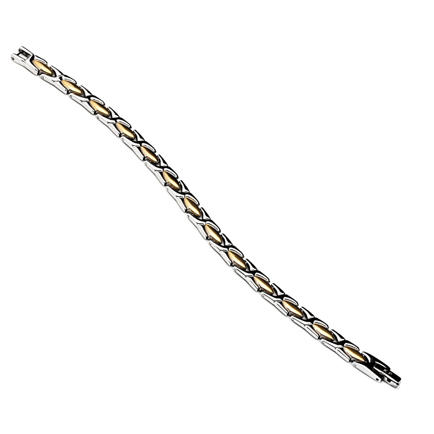 Armband keine / nicht relevant Edelstahl vergoldet (teil) 19cm