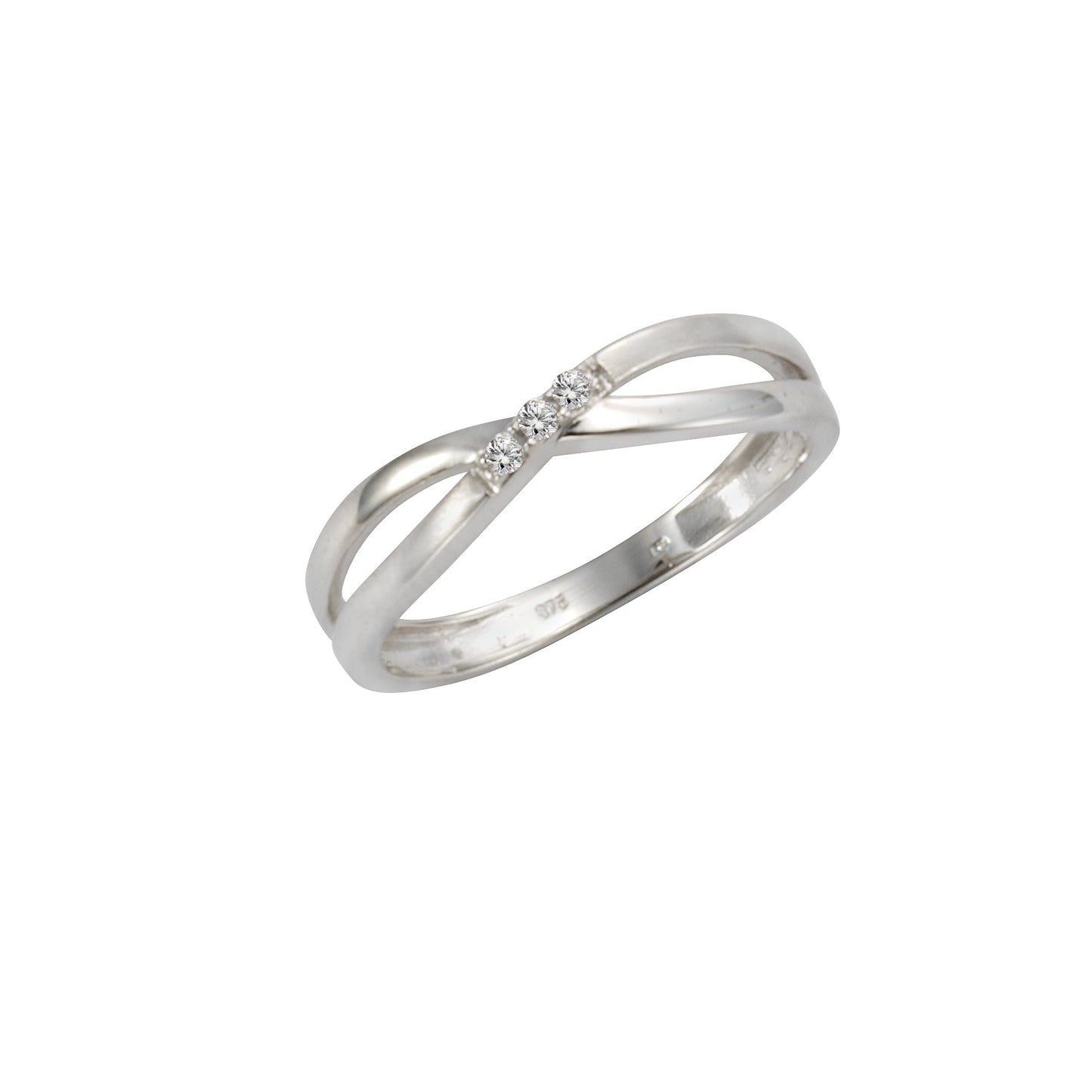 Fascination by Ellen K. - Damen Ring 333 Weißgold Zirkonia weiß