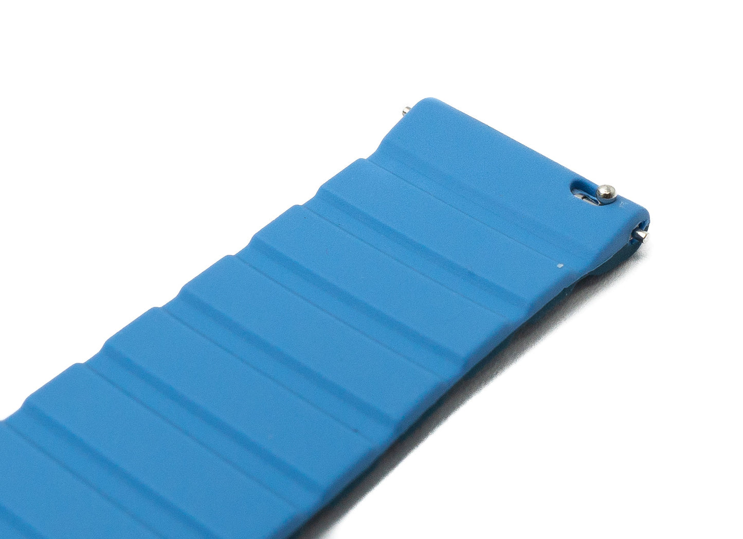 SYSTEM-S Armband 20 mm aus Silikon magnetisch für Samsung Galaxy Watch 5 4 in Blau