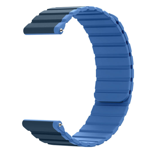Armband 22 mm aus Silikon magnetisch für Samsung Galaxy Watch 5 4 in Blau