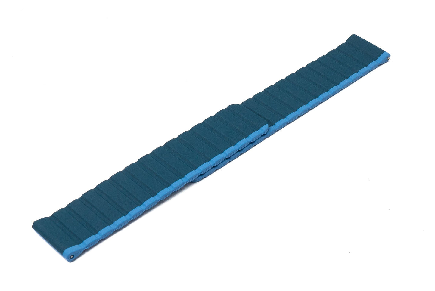 Armband 22 mm aus Silikon magnetisch für Samsung Galaxy Watch 5 4 in Blau