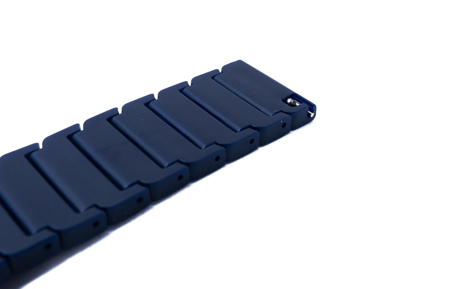 SYSTEM-S Armband 20 mm aus PC mit Butterfly Faltschließe für Smartwatch in Blau