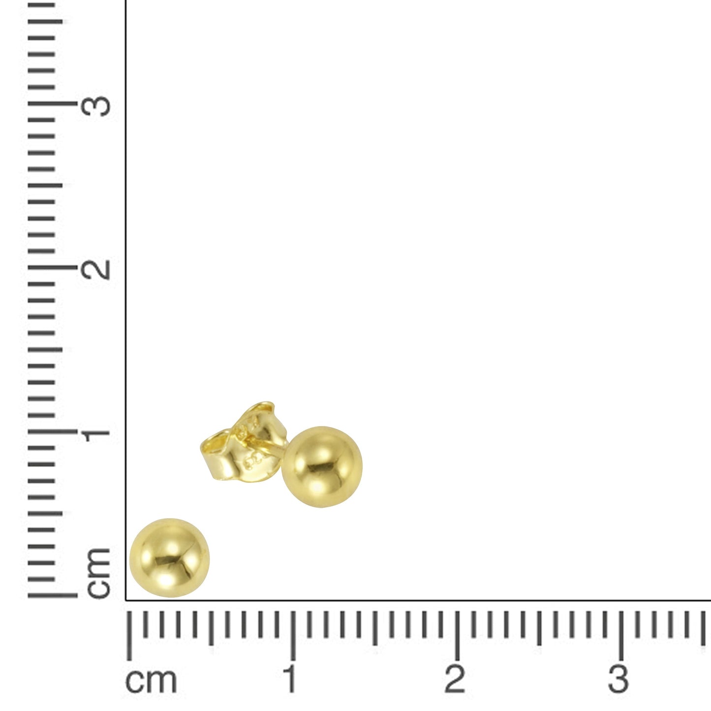 Ohrstecker 333/- Gold 1,5cm ohne