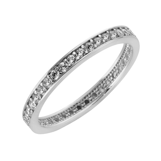 Fascination by Ellen K. - Damen-Ring 375 Weißgold Zirkonia weiß