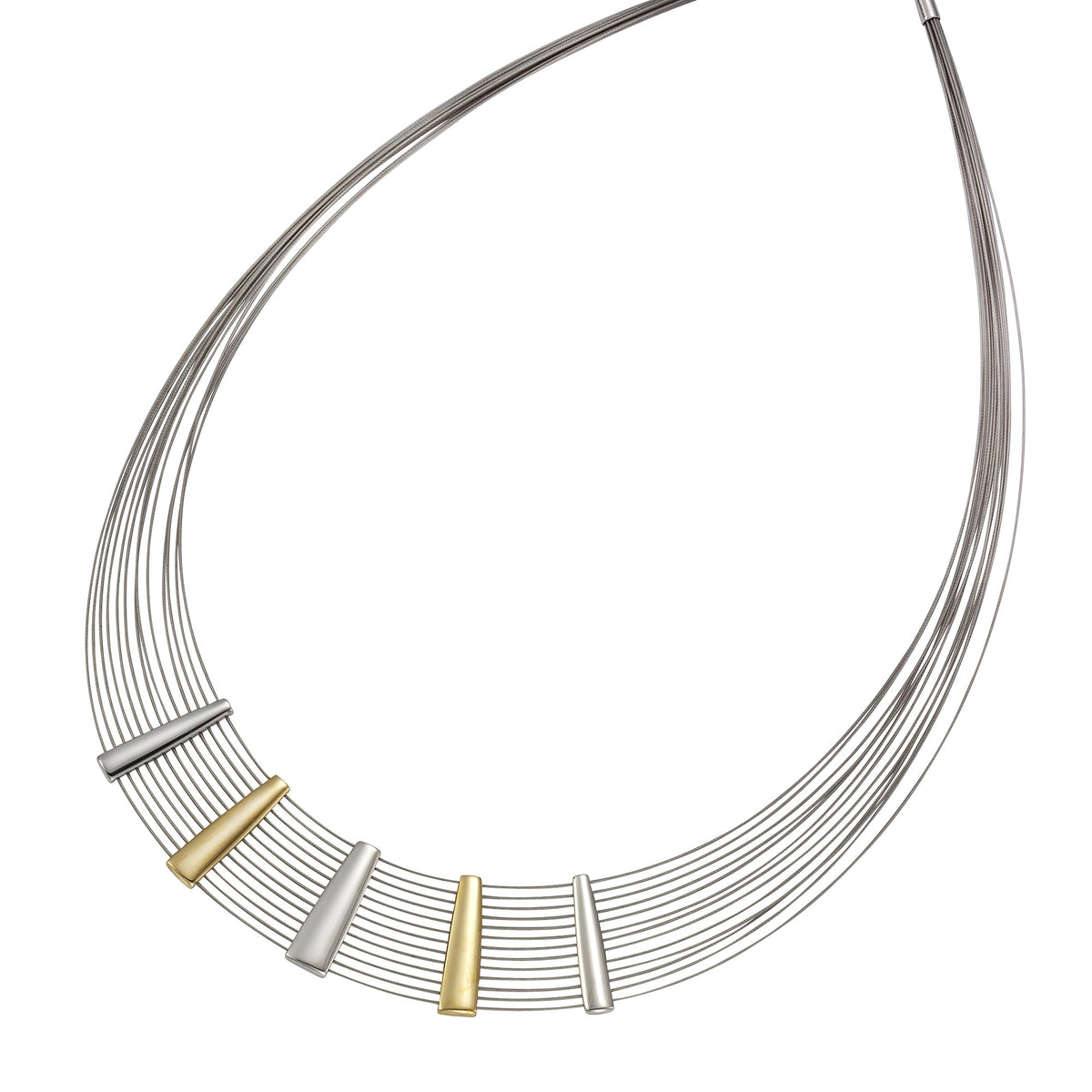 Collier 925/- Sterling Silber, Stahl rhodiniert 48,0cm