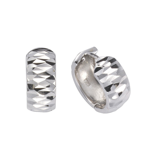 Schmuck Klappcreolen Ohrringe Damen 925 Silber rhodiniert 15mm 15mm, 1 Paar günstig kaufen