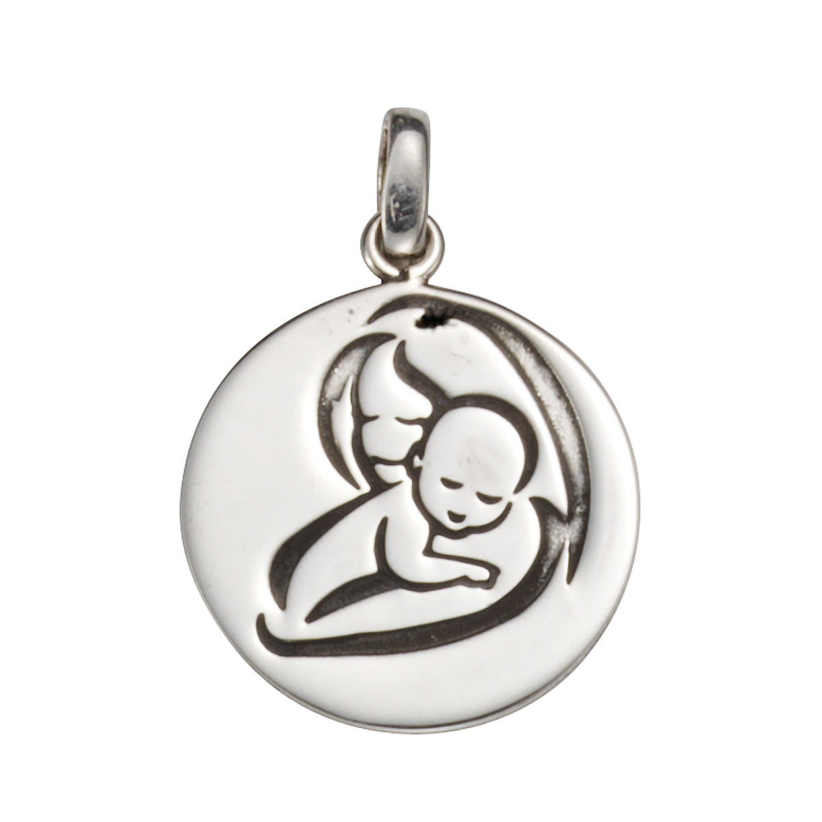 Anhänger 925/- Sterling Silber oxidiert 2,2cm