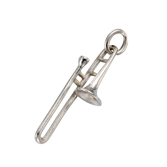 Anhänger Silber 925 rhodiniert Posaune mit 2,7cm Länge