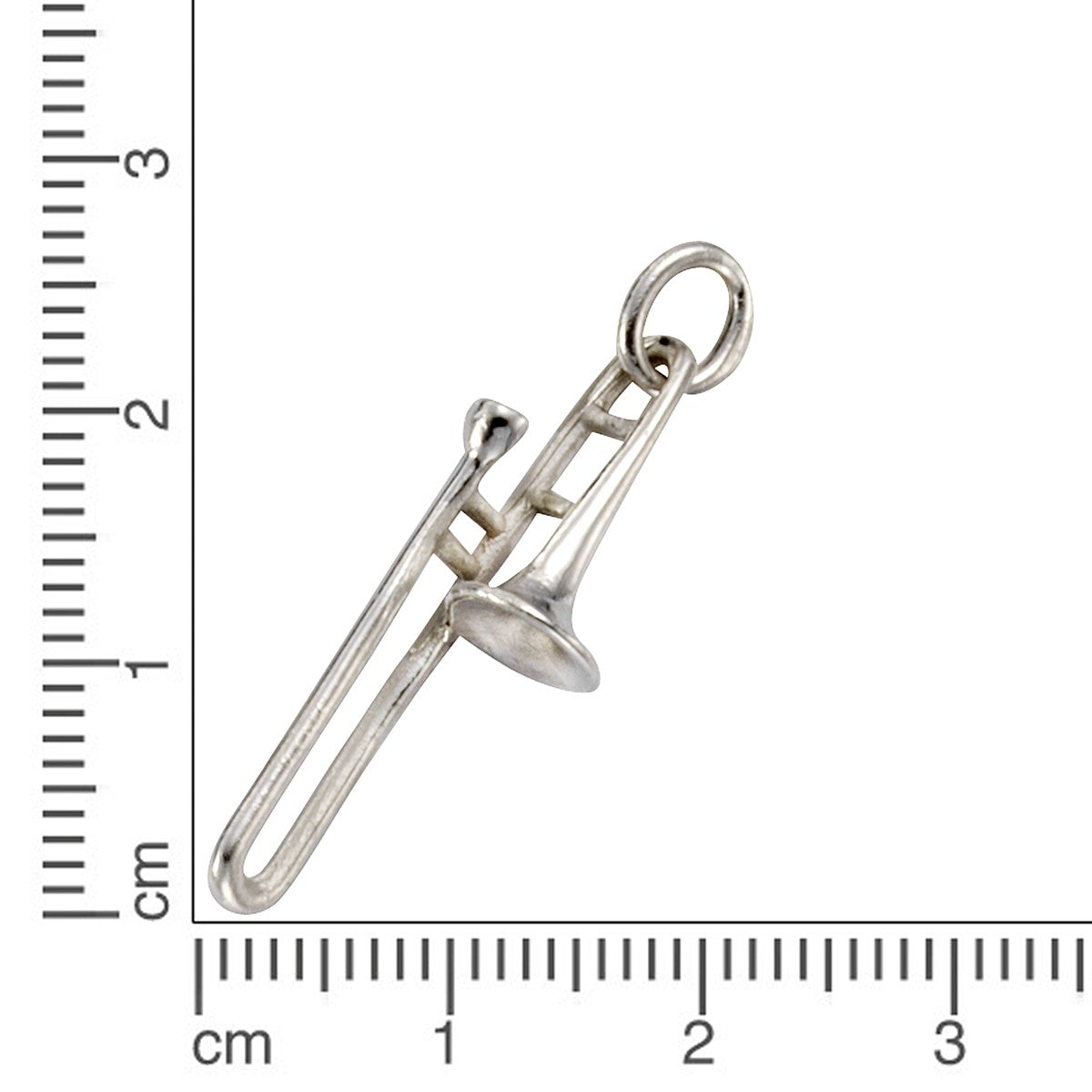 Schmuck Halsketten-Anhänger Unisex 925 Sterling Silber Posaune 2,7cm günstig kaufen