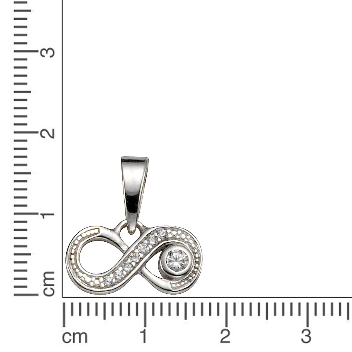 Anhänger 925/- Sterling Silber rhodiniert 1,1cm