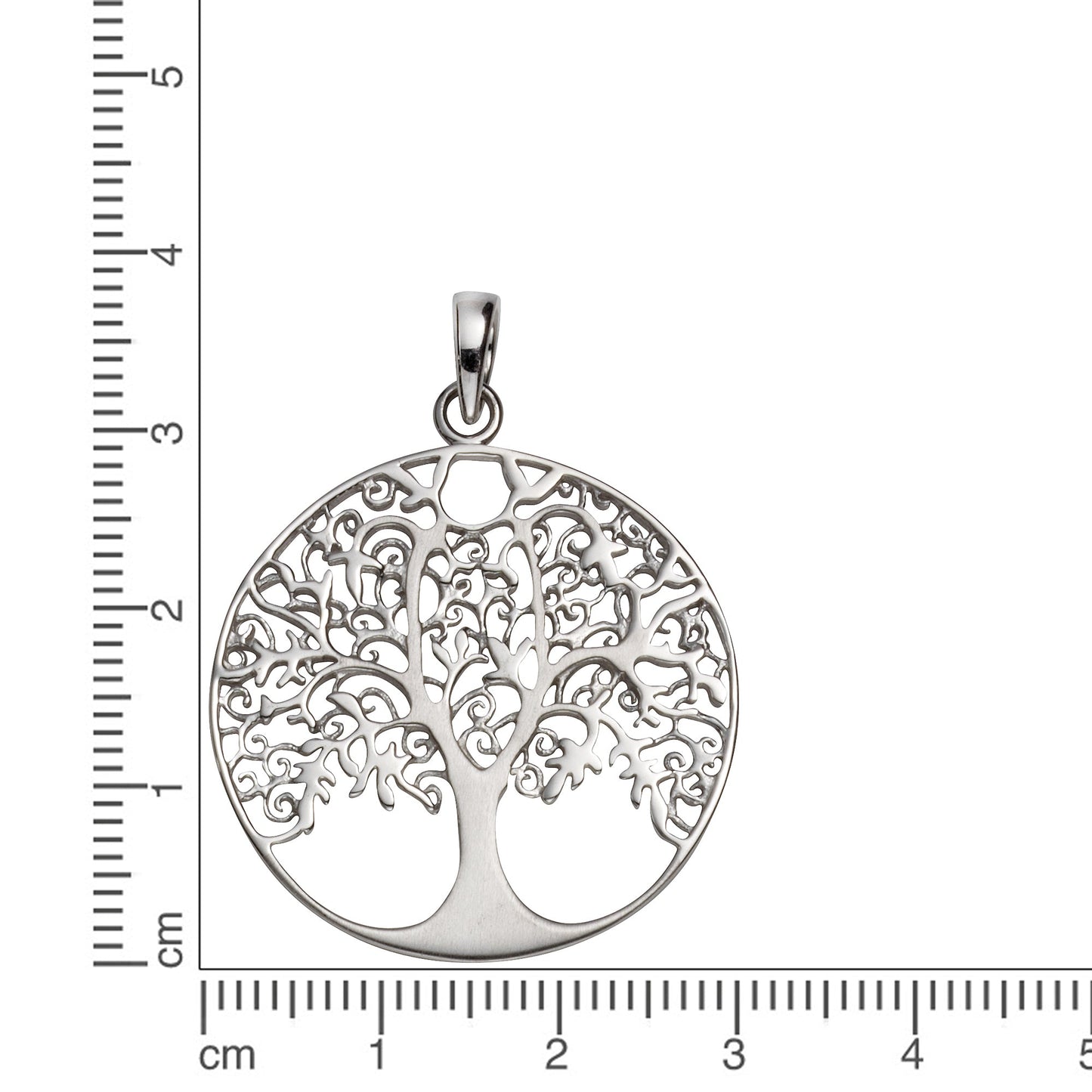 Anhänger 925/- Sterling Silber rhodiniert 4,2cm
