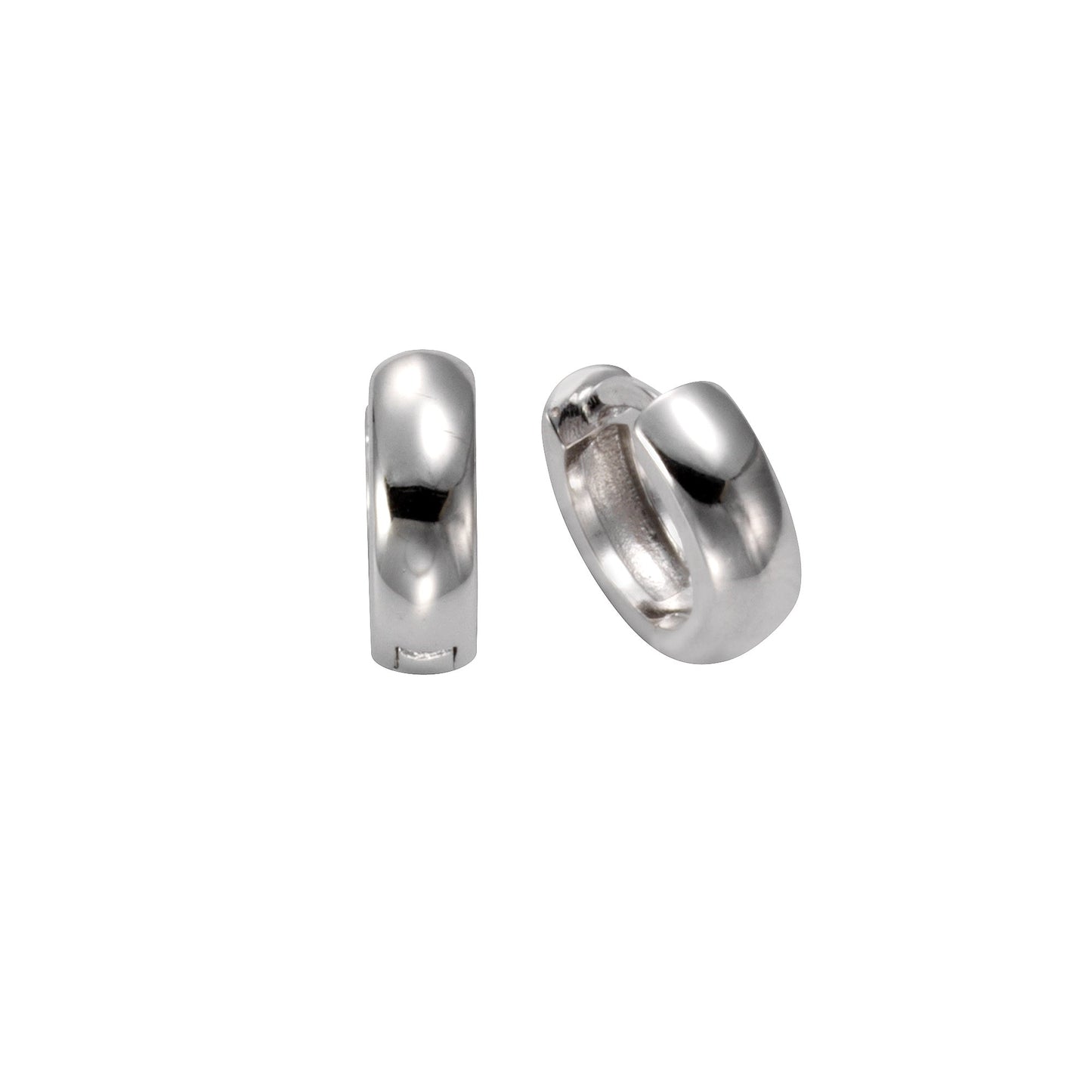 Creolen 925/- Sterling Silber rhodiniert 1,3cm