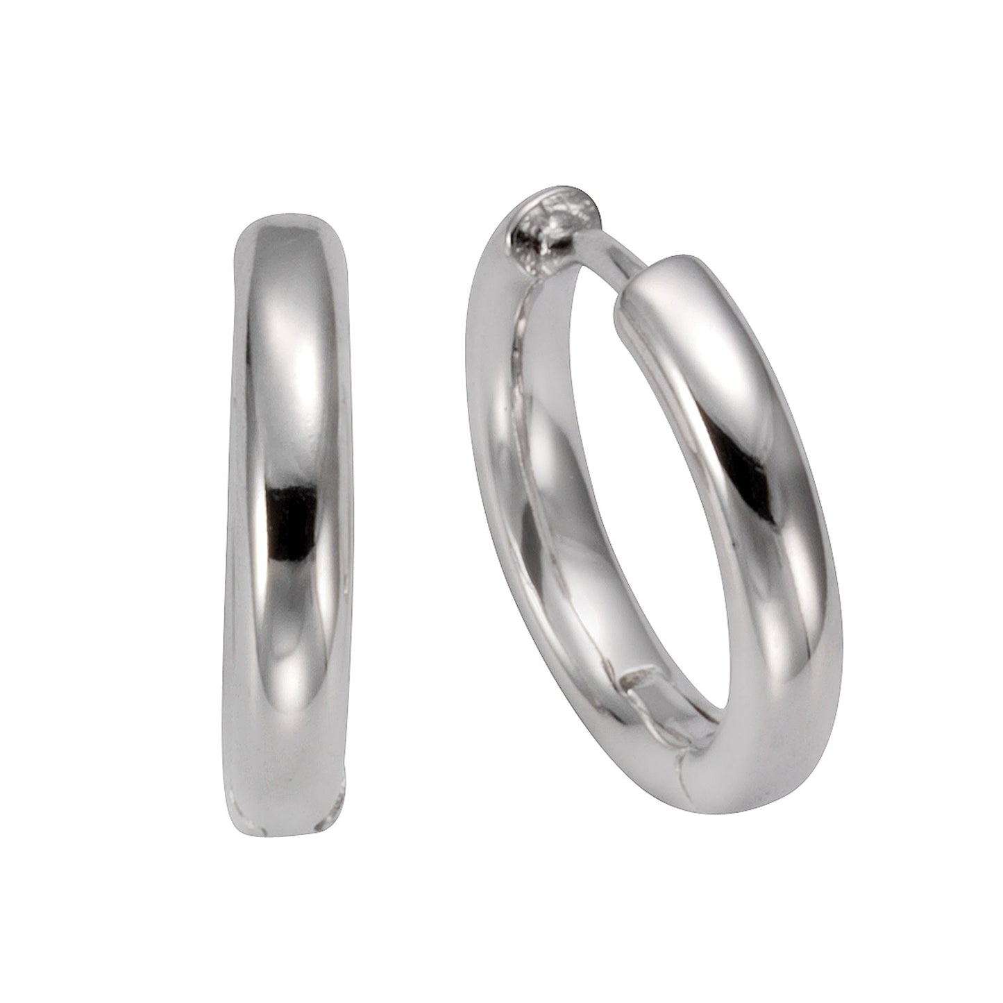 Ohrringe 925/- Sterling Silber rhodiniert 1,6cm