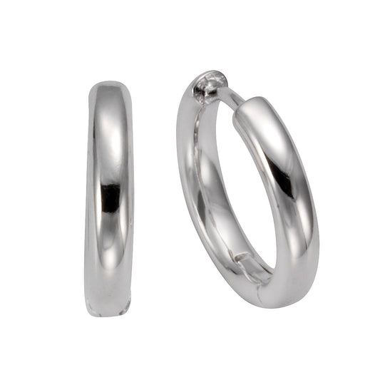 Damen-Ohrringe aus 925 Sterling Silber rhodiniert mit 1,6cm Durchmesser
