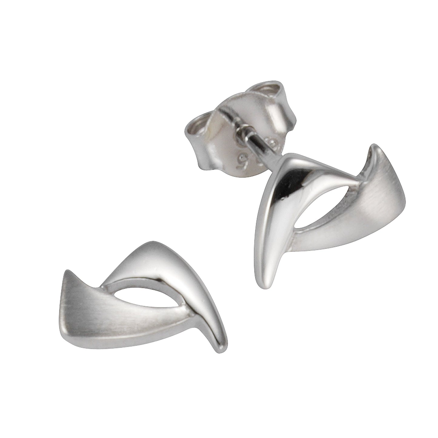 Ohrstecker 925/- Sterling Silber rhodiniert 0,6cm