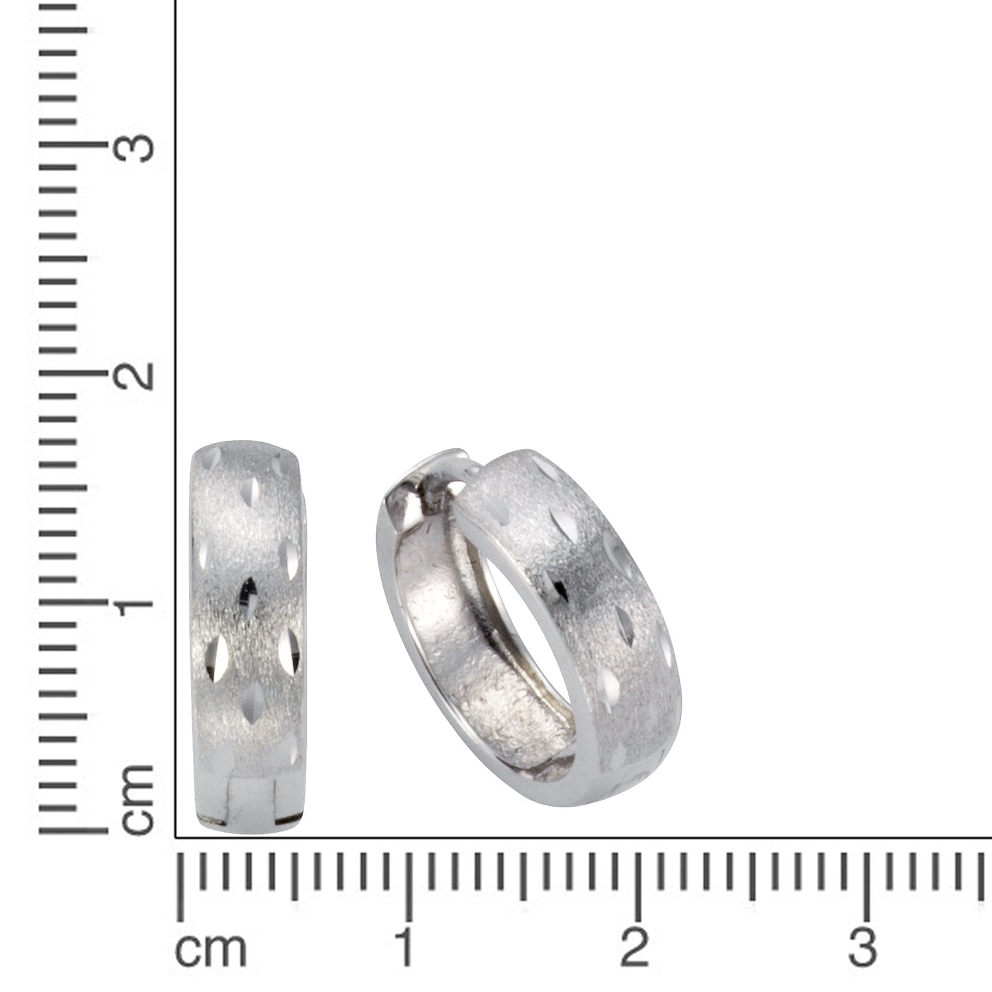 Klappcreolen 925/- Sterling Silber rhodiniert 0,45cm