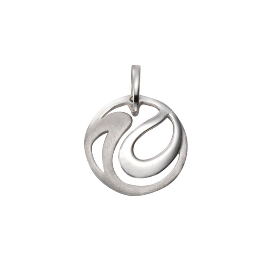Anhänger aus 925/- Sterling Silber rhodiniert mit 1,7cm Länge