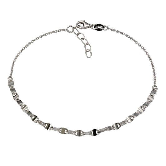 Fusskette 925/- Sterling Silber 25,0cm