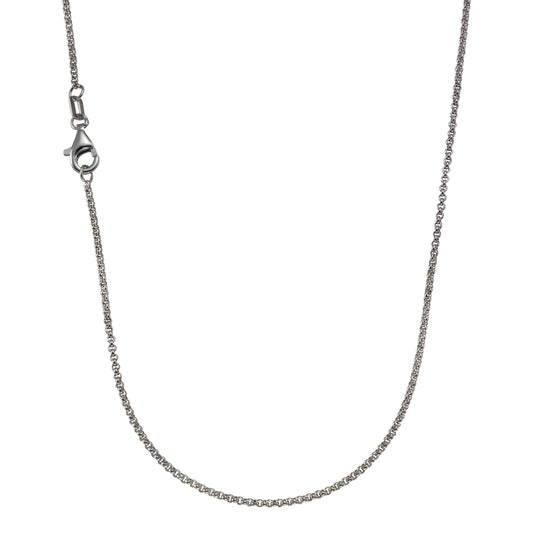 Collier aus 925/- Sterling Silber rhodiniert, Erbskette 1,5 mit Karabinerverschluss