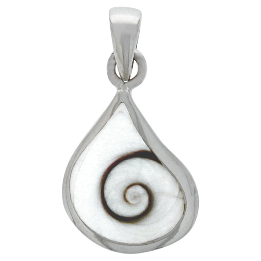 Anhänger 925 Silber mit Muschelanhänger. Der Silberanhänger hat eine Länge von ca. 23mm.