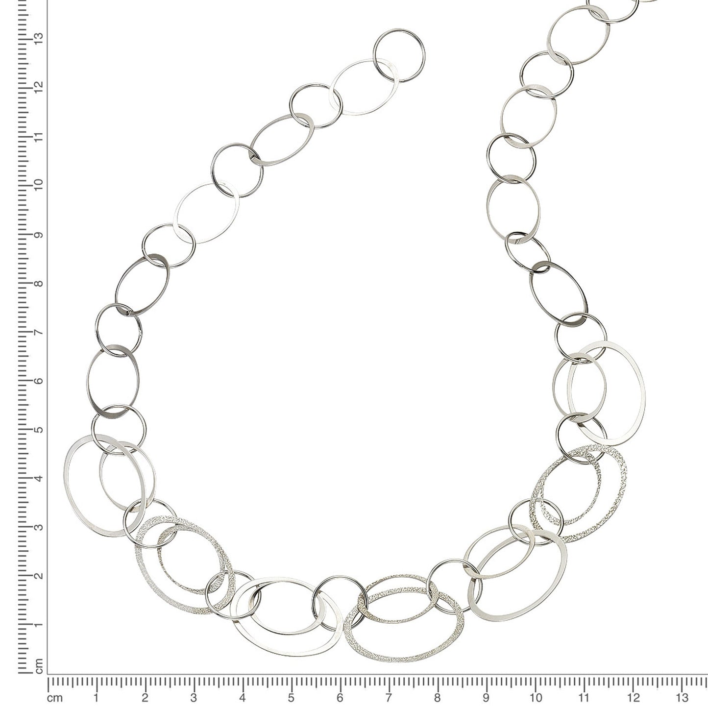 Halskette keine / nicht relevant 925/- Sterling Silber rhodiniert 45 cm