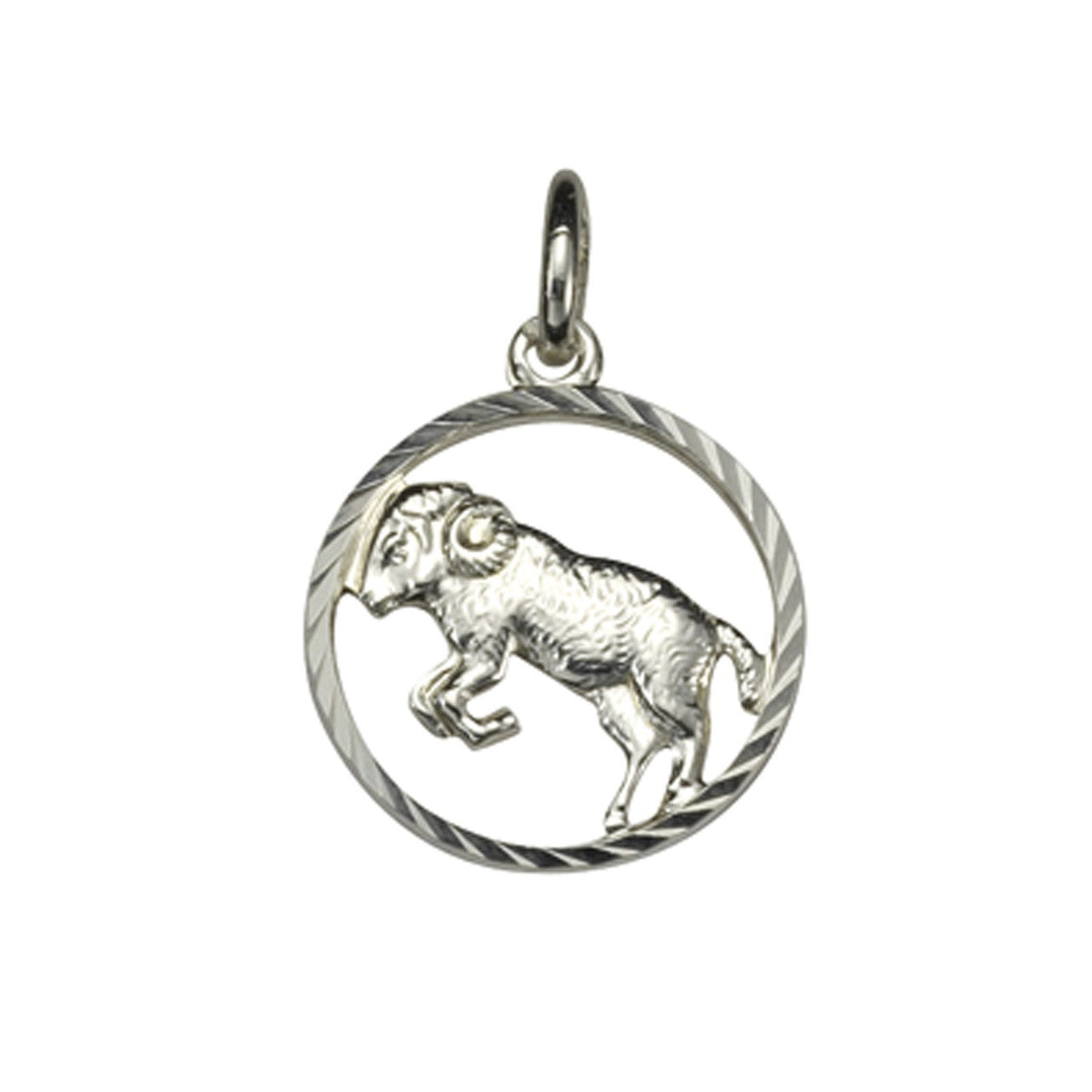 Schmuck Halsketten-Anhänger Unisex 925er Sterling Silber Sternzeichen Widder 2,1cm günstig kaufen