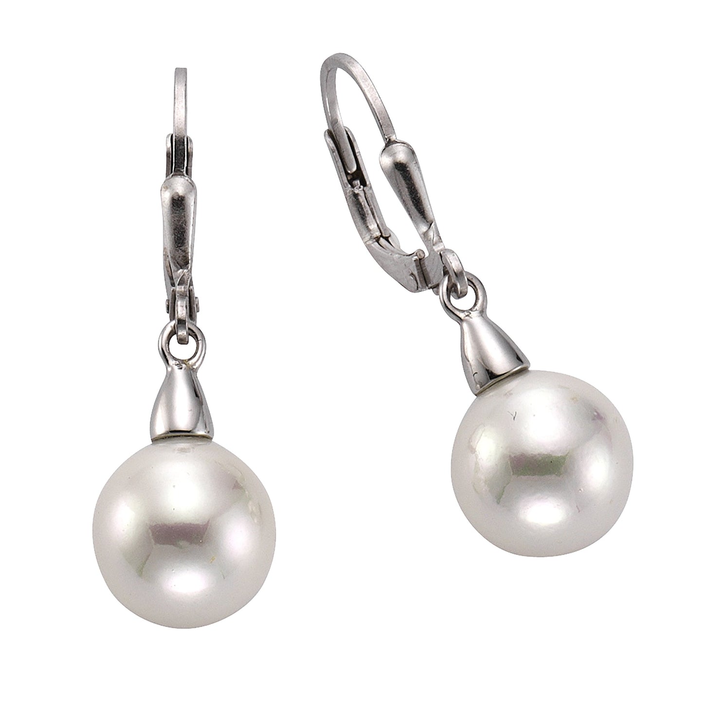Ohrringe 925/- Sterling Silber 3,1cm Muschelkernperle
