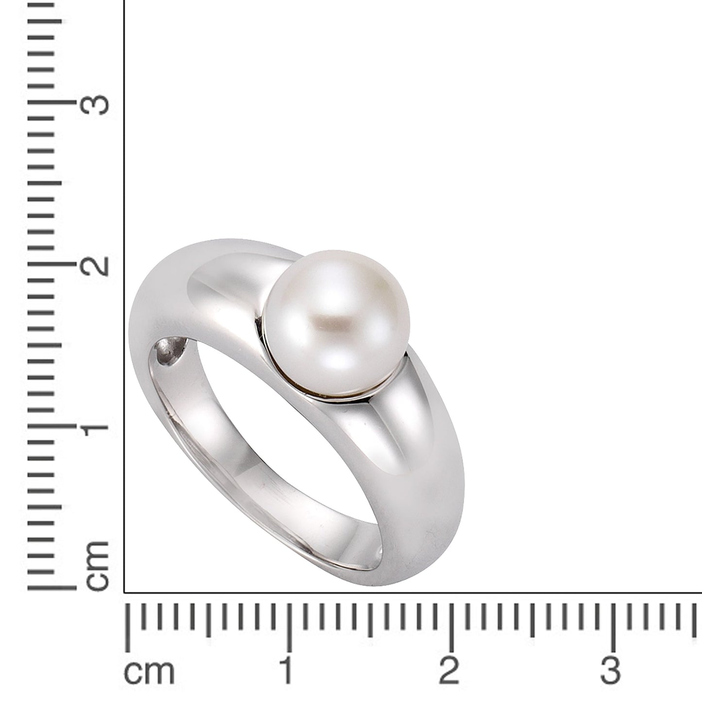 Ring 925/- Sterling Silber Muschelkernperle