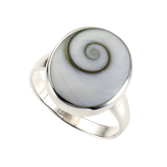 ZEEme Pearls - Damen Ring 925/- Sterling Silber Muschel weiß