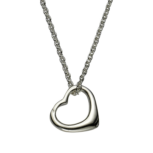 Zeeme Kids - Kinder-Halskette Silber 925 mit beweglichem Herz und 40,5cm Kettenlänge