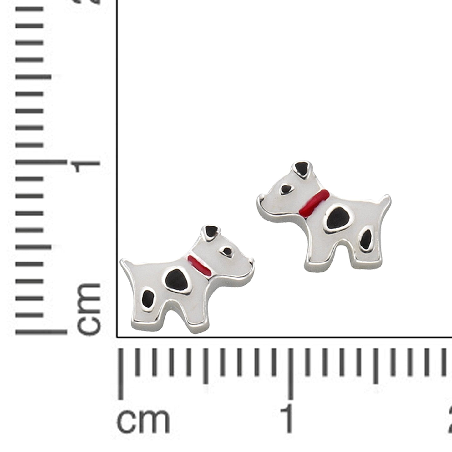 Ohrringe 925/- Sterling Silber rhodiniert 0,6cm