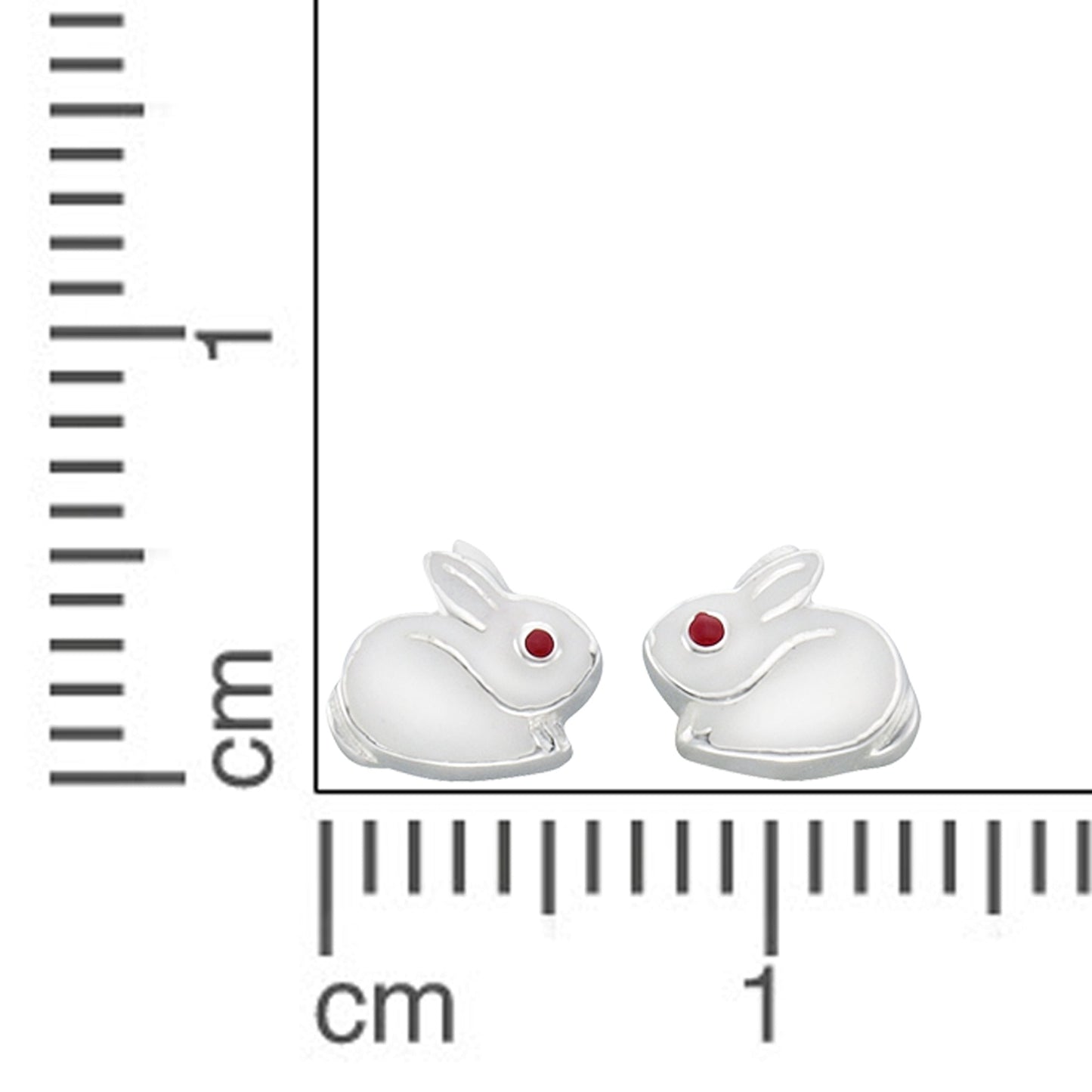 Ohrringe 925/- Sterling Silber rhodiniert 0,6cm