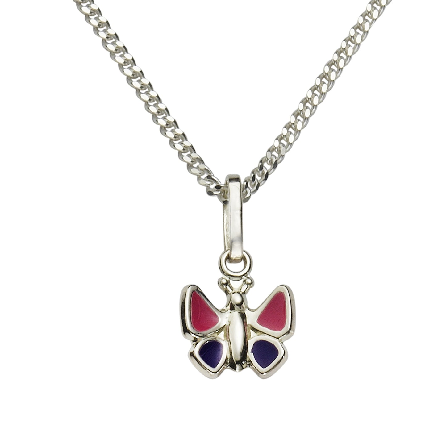 Hals-Kette Panzerkette 925/- Sterling Silber 38,0cm ohne Stein