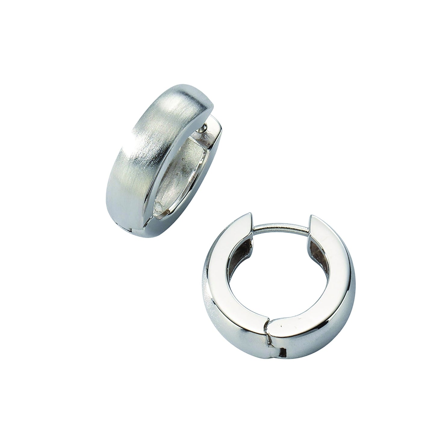 Creolen 925/- Sterling Silber rhodiniert 1,3cm