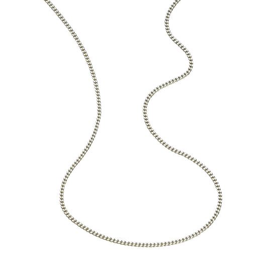 ZEEme Basic - Halskette Panzerkette 925/- Sterling Silber rhodiniert 50cm lang
