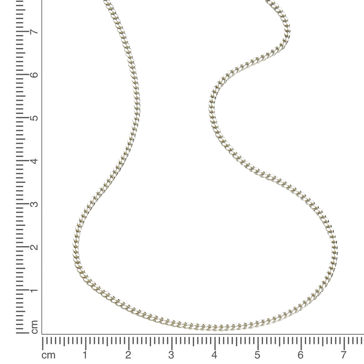 Collier Panzerkette 925/- Sterling Silber rhodiniert 50cm