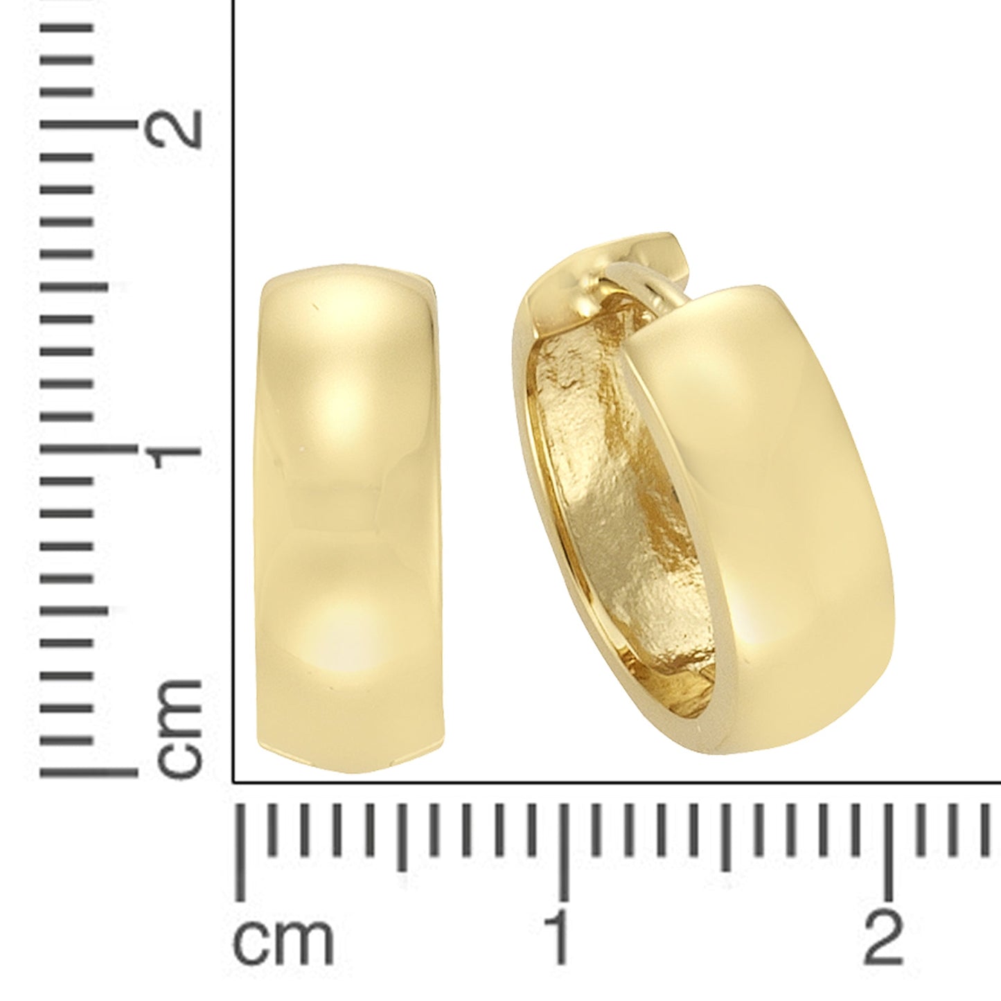Ohrringe 925/- Sterling Silber vergoldet 1,6cm ohne
