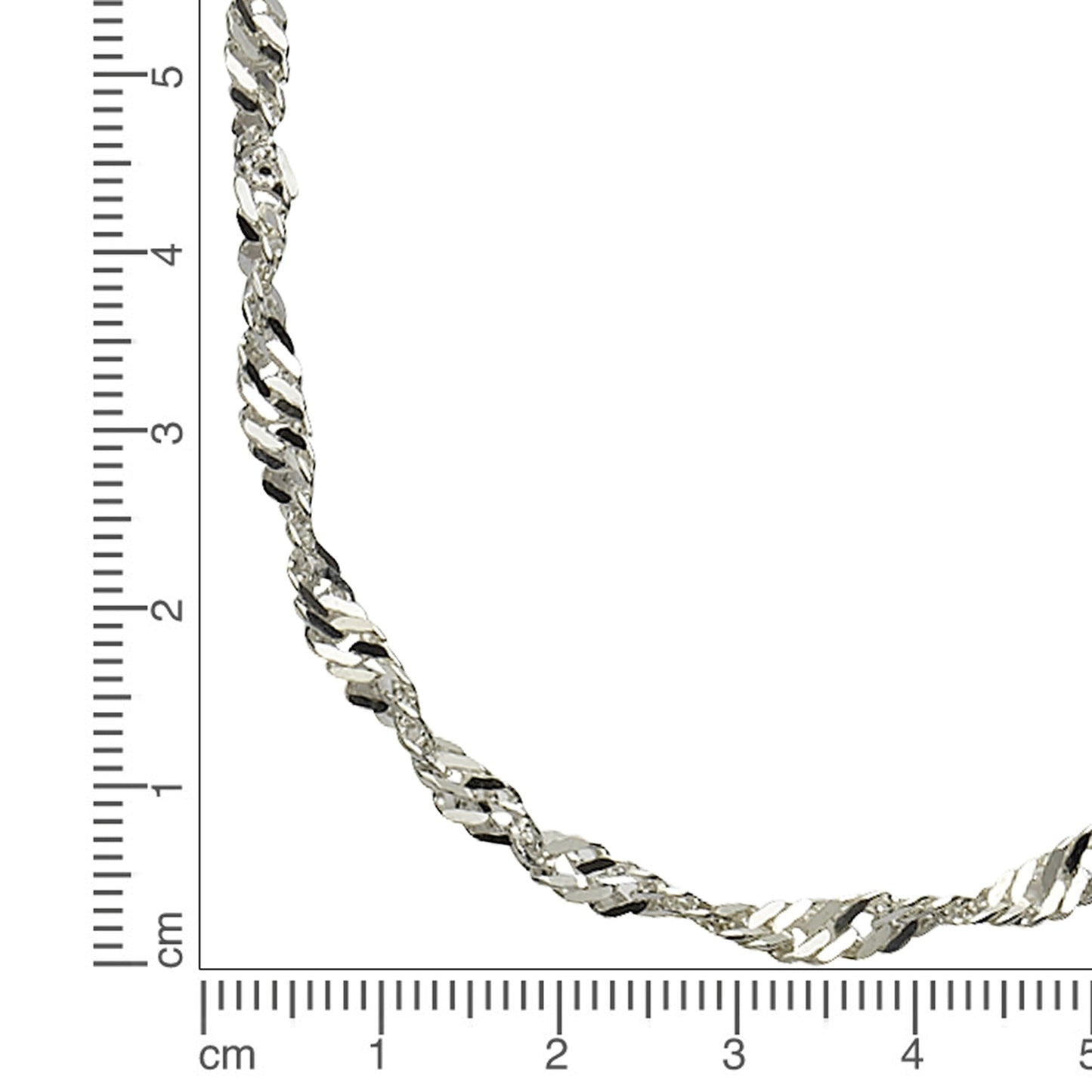 Halskette Singapurkette 925/- Sterling Silber 45cm
