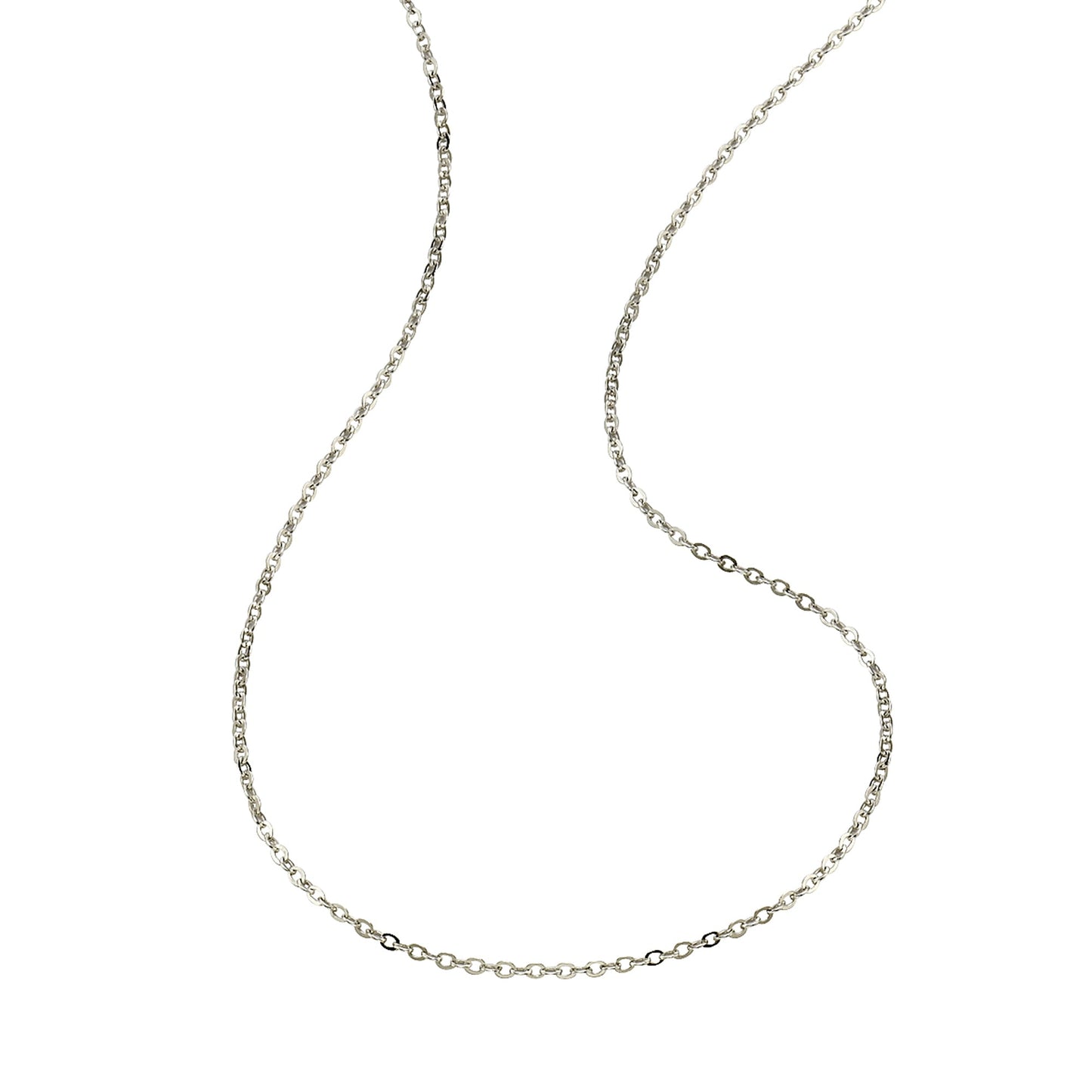 Collier Ankerkette 925/- Sterling Silber rhodiniert 45cm