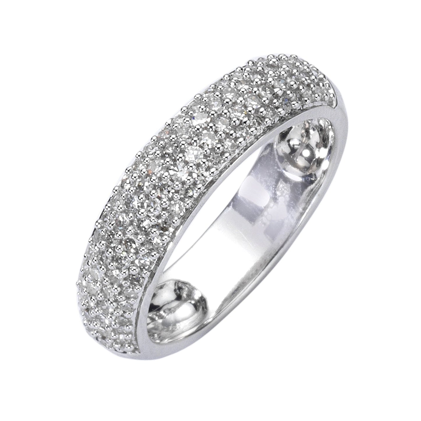 Ring 585/- Gold rhodiniert Brillant 0,50ct.