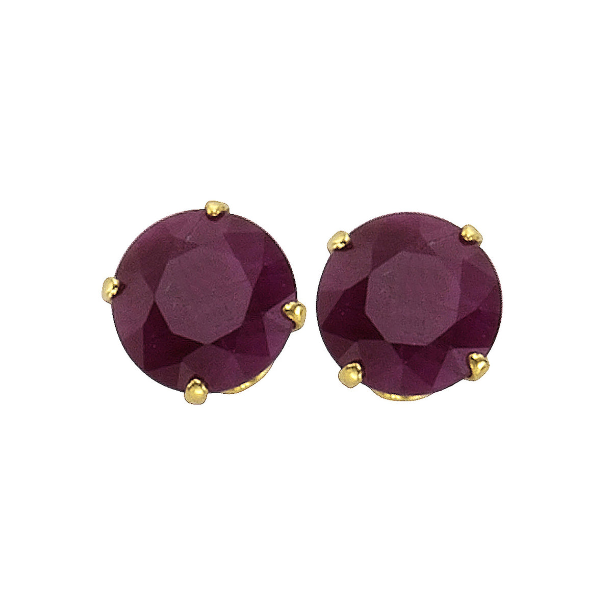 Ohrringe 333/- Gold 0,5cm Rubin