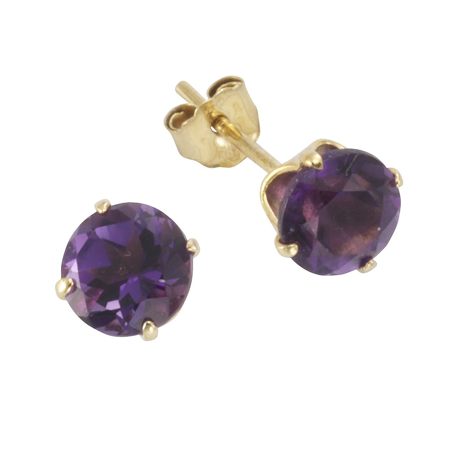Ohrstecker 333/- Gold 0,5cm Amethyst