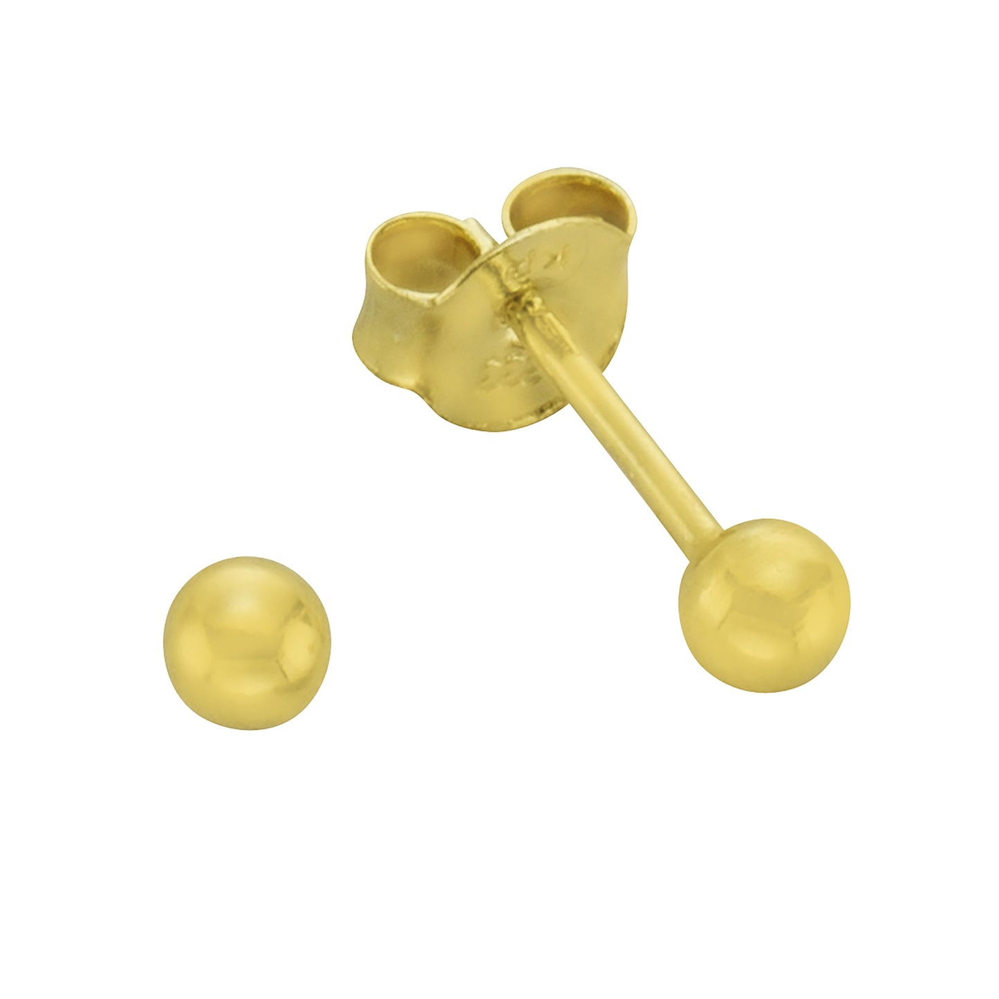 Ohrstecker 333/- Gold 0,3cm ohne