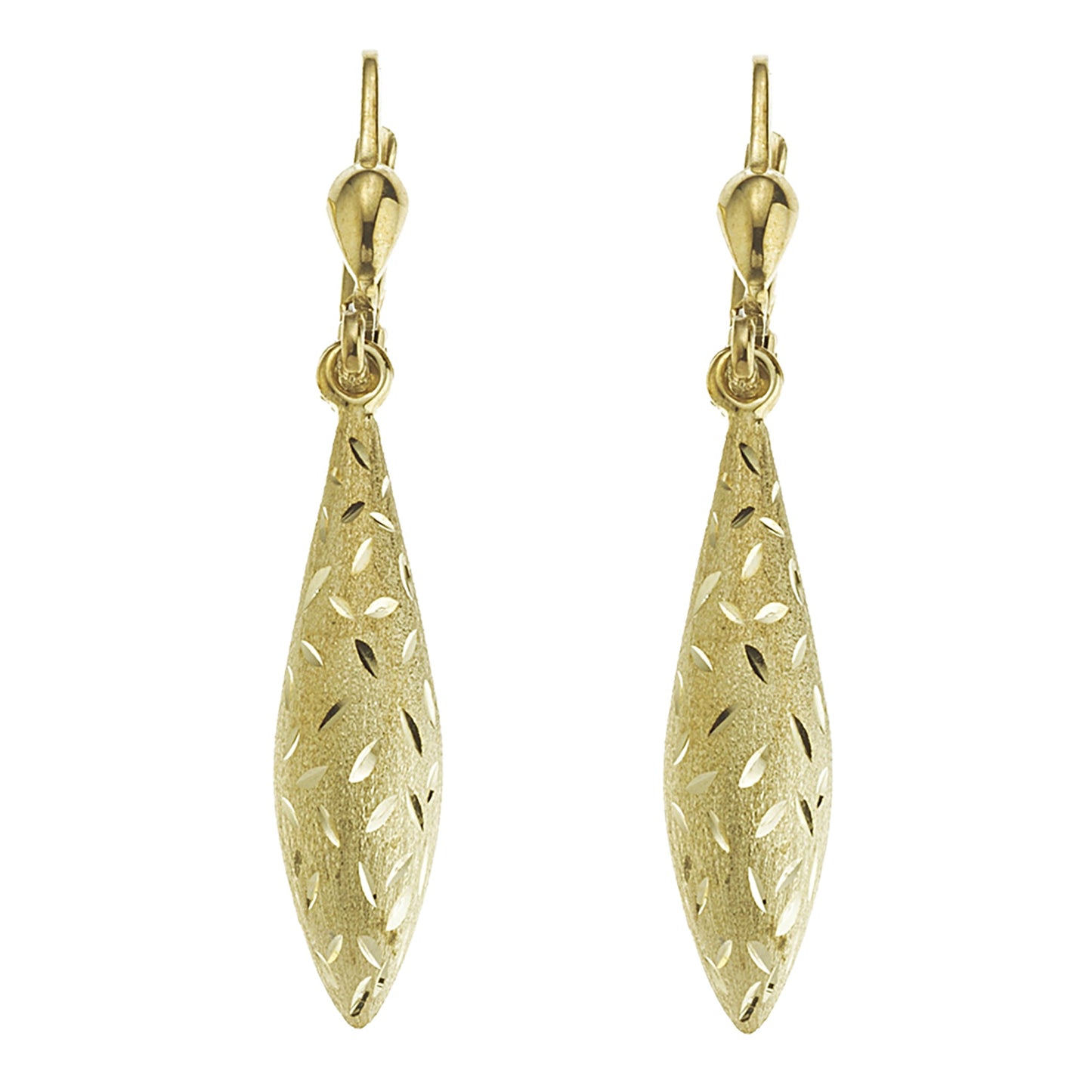 Ohrringe 333/- Gold 3,8cm ohne