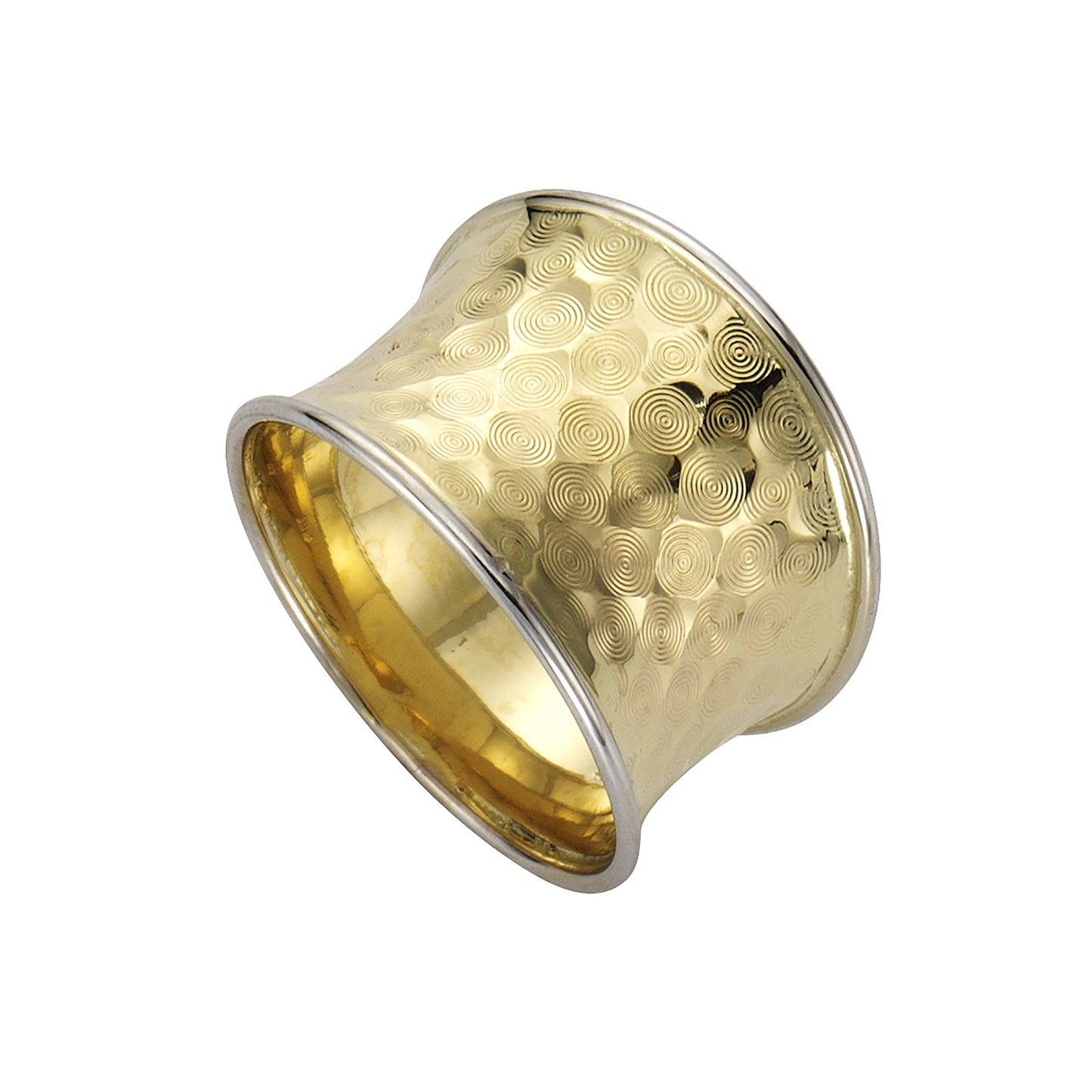 Ring 333/- Gold rhodiniert (teil) ohne