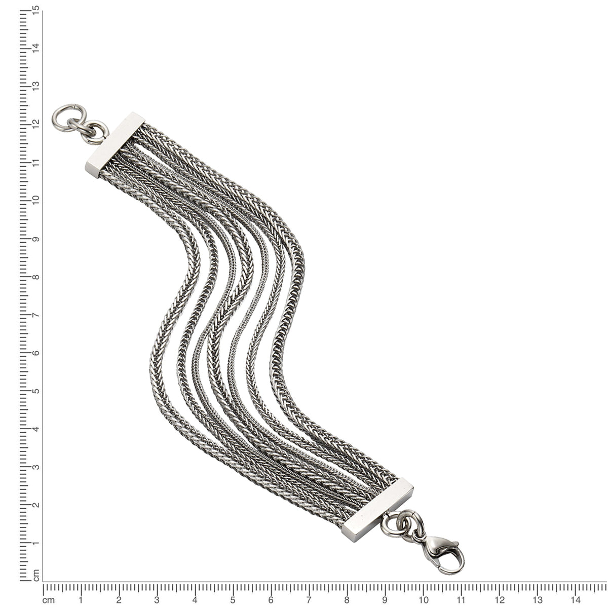Armband keine / nicht relevant Edelstahl 18,5cm