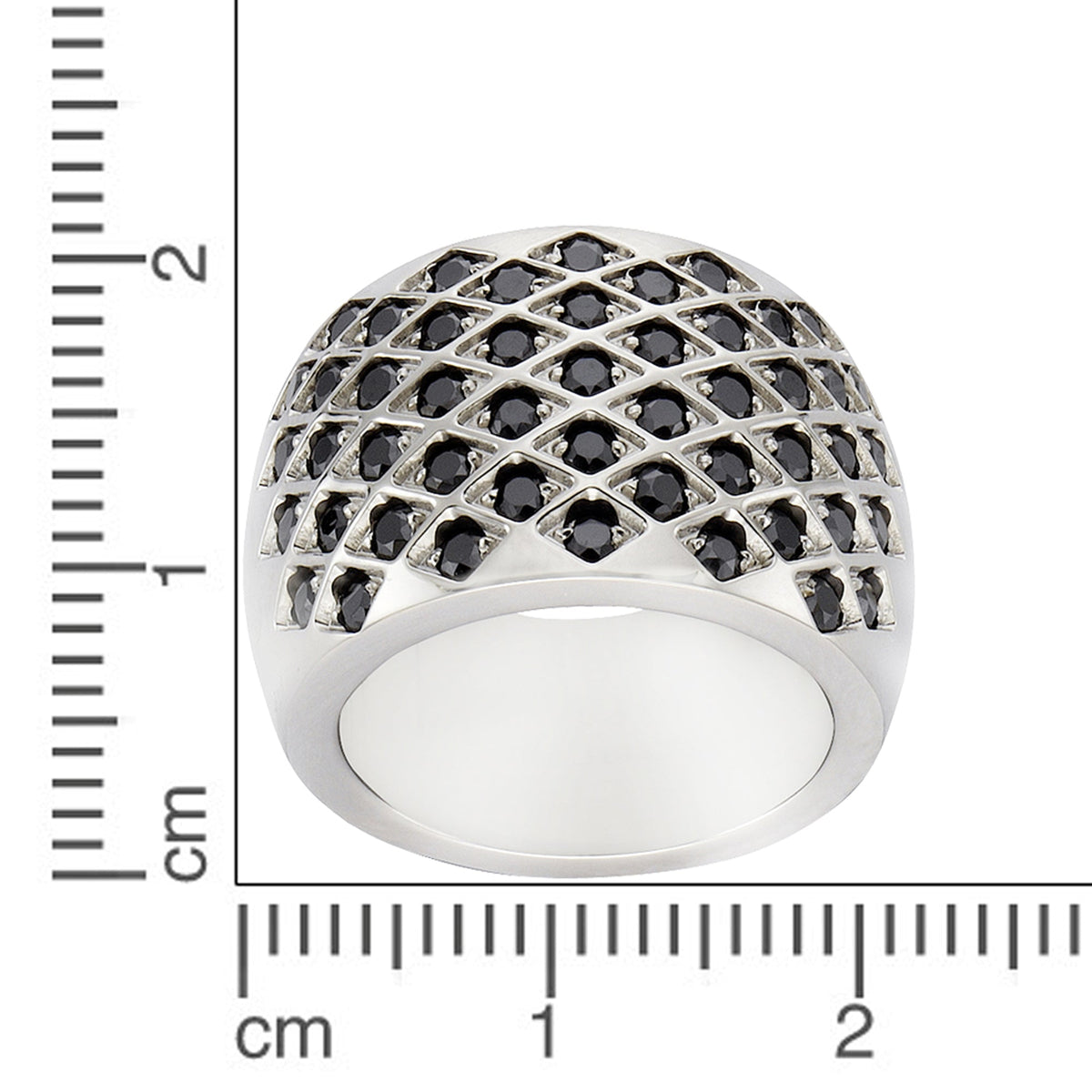 Ring Edelstahl Kristall